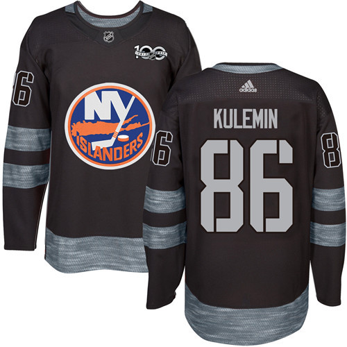 Adidas Islanders #86 Nikolay Kulemin Black 1917-100th Anniversary Stitched NHL Jersey